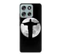 Jesus Statue Christ the Redeemer Rio de Janeiro Etui Coque Housse pour Motorola Moto G56