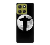 Jesus Statue Christ the Redeemer Rio de Janeiro Etui Coque Housse pour Motorola Moto G86