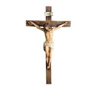 Jesus Statue - Résine 24.5cm, Religious Decor Sculpture, Christian Decoration Table Display Piece | Detailed Spiritual Design Artwork, Resin Sculpture, Religious Decor For Home, Church, Bookshelf