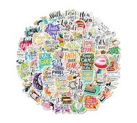 Jesus Sticker - 50PCS Inspirational Bible Fresh Scrapbook Decal Set, PVC étanche Foi Citation Stickers For Laptop, Phone Case, Journal, And DIY Craft Decoration