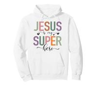 Jésus Super Héros Foi Chrétienne Humour Famille Sweat à Capuche