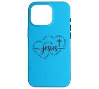 Jésus T-shirt croix chrétien pour femme « Believe God Heart » Coque pour iPhone 16 Pro