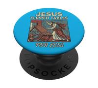 Jésus Tables retournées pour Moins drôle chrétien Vintage PopSockets PopGrip Adhésif