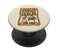 Jésus Tables retournées pour Moins rétro drôle chrétien Vintage PopSockets PopGrip Adhésif