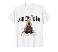 Jésus t'aime Boo même Quand tu ES Un chrétien drôle et Effrayant T-Shirt Graphique avec Valeur
