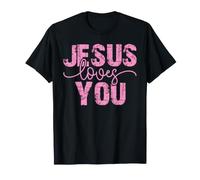 Jésus t'aime Conception de Message de Foi chrétienne T-Shirt