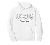 Jésus t'aime Foi chrétienne Floral Believer Sweat à Capuche