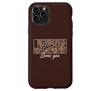 Jésus t'aime, Foi chrétienne Florale, Dieu Coque pour iPhone 11 Pro