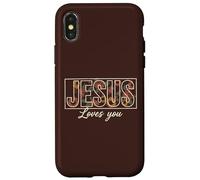 Jésus t'aime, Foi chrétienne Florale, Dieu Coque pour iPhone X/XS