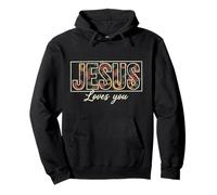 Jésus t'aime, Foi chrétienne Florale, Dieu Sweat à Capuche