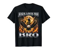 Jésus t'aime, frère Bootleg Eagle Christian T-Shirt