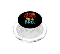 Jésus t'aime, frère, croyant chrétien, Foi, Dieu, Bible PopSockets PopGrip pour MagSafe