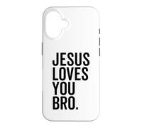 Jésus t'aime, frère, Foi chrétienne drôle, Espoir, Confiance en Dieu Coque pour iPhone 16