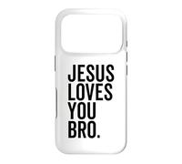 Jésus t'aime, frère, Foi chrétienne drôle, Espoir, Confiance en Dieu Coque pour iPhone 17 Pro