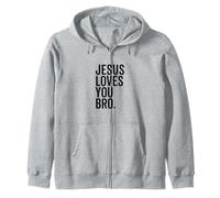 Jésus t'aime, frère, Foi chrétienne drôle, Espoir, Confiance en Dieu Sweat à Capuche