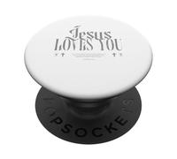 Jésus t'aime, Jésus n'échoue jamais, pardonné, chrétien PopSockets PopGrip Adhésif