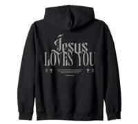 Jésus t'aime, Jésus n'échoue jamais, pardonné, chrétien Sweat à Capuche