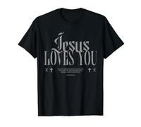 Jésus t'aime, Jésus n'échoue jamais, pardonné, chrétien T-Shirt Graphique avec Valeur