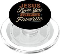 Jésus t'aime mais Je suis sa préférée - Funny Christian PopSockets PopGrip pour MagSafe