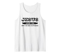 Jésus t'aime mais Je suis Son Christ chrétien drôle préféré Débardeur