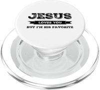 Jésus t'aime mais Je suis Son Christ chrétien drôle préféré PopSockets PopGrip pour MagSafe