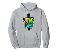 Jésus t'aime mon frère - Christian Faith Graffiti Youth Sweat à Capuche
