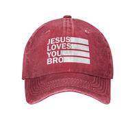 Jésus t'aime, Mon frère, drôle de Chapeau chrétien, Casquette de Baseball Vintage délavée