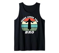 Jésus t'aime Mon frère, Jésus t'aime Bruh, Chemise de Jésus drôle Débardeur