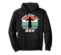 Jésus t'aime Mon frère, Jésus t'aime Bruh, Chemise de Jésus drôle Sweat à Capuche