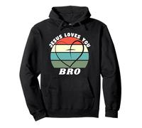 Jésus t'aime Mon frère, Jésus t'aime Bruh, Chemise de Jésus drôle Sweat à Capuche