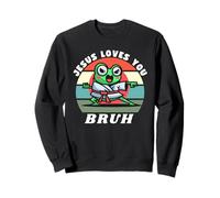 Jésus t'aime Mon frère, Jésus t'aime Bruh, Chemise de Jésus drôle Sweatshirt