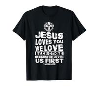 Jésus t'aime, nous nous aimons les uns les autres Dieu adorateur chrétien T-Shirt