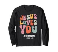 Jésus t'aime, Nous t'aimons Parce qu'il Nous a aimés Le Premier (Jean 4:19) Manche Longue