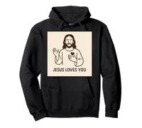 Jésus t'aime. Sweat à Capuche