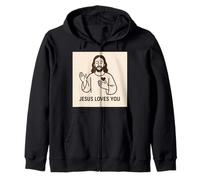 Jésus t'aime. Sweat à Capuche