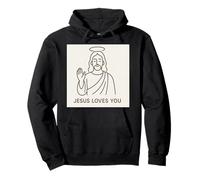 Jésus t'aime. Sweat à Capuche