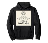 Jésus t'aime. Sweat à Capuche