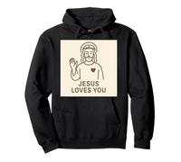 Jésus t'aime. Sweat à Capuche