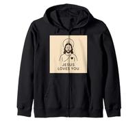 Jésus t'aime. Sweat à Capuche