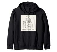 Jésus t'aime. Sweat à Capuche