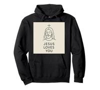 Jésus t'aime. Sweat à Capuche