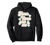 Jésus t'aime, toi et Moi, Filles, Joli Arc-en-Ciel chrétien attentionné Sweat à Capuche
