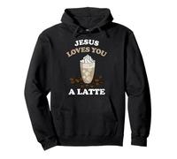 Jésus t'aime Un café au Lait Café au Lait Sweat à Capuche