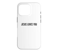 Jésus t'aime Une drôle de Foi chrétienne, de l'espoir, de la Confiance en Dieu Coque pour iPhone 16 Pro