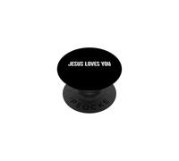 Jésus t'aime Une drôle de Foi chrétienne, de l'espoir, de la Confiance en Dieu PopSockets PopGrip Adhésif