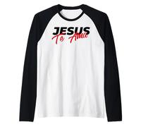 Jesús Te AMA Manche Raglan