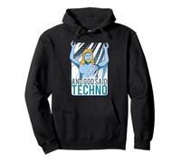 Jesus Techno Raver DJ Rave Party EDM Festival Sweat à Capuche