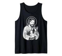 Jésus Tenant Un Bouledogue Français Débardeur