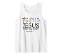 Jesus The Name Above All Names Bible Verse Philippian 2:9-11 Débardeur