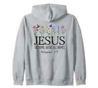 Jesus The Name Above All Names Bible Verse Philippian 2:9-11 Sweat à Capuche